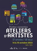affiche pour les portes ouvertes d‘atelier d‘artiste 2023